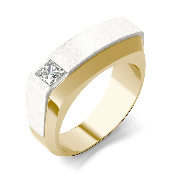 Asymmetrical Princess Signature Ring