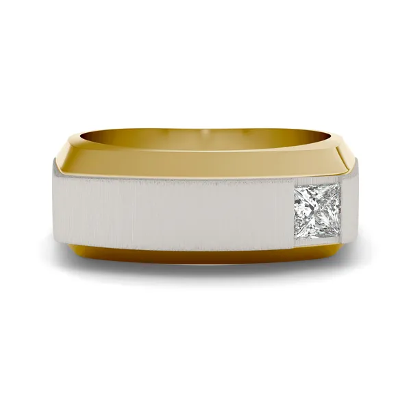 Asymmetrical Princess Signature Ring
