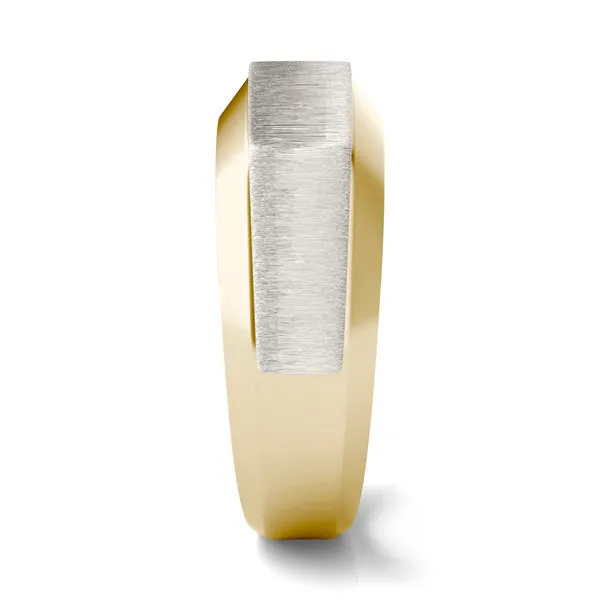 Asymmetrical Princess Signature Ring