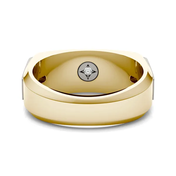 Asymmetrical Princess Signature Ring