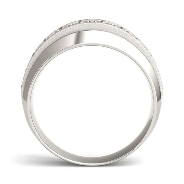 Accented Beveled Edge Signature Ring