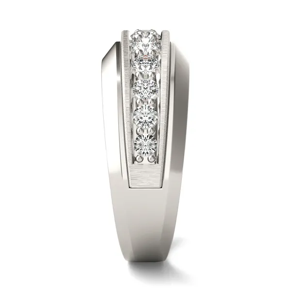Accented Beveled Edge Signature Ring