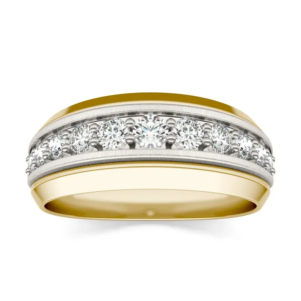 Accented Beveled Edge Signature Ring