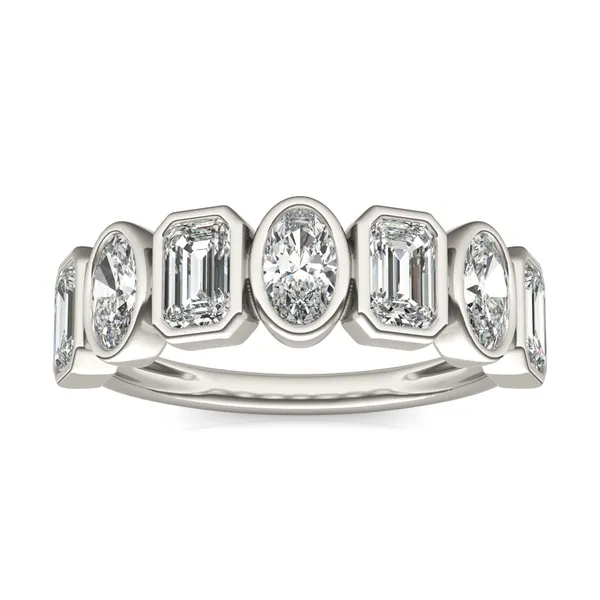 Oval and Emerald Bezel Ring