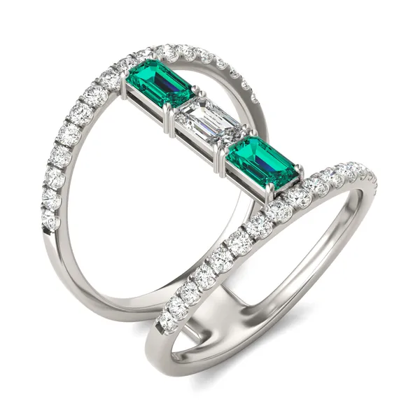 Emerald Journey Statement Ring