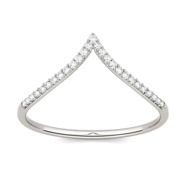 Chevron Curved Wedding Ring