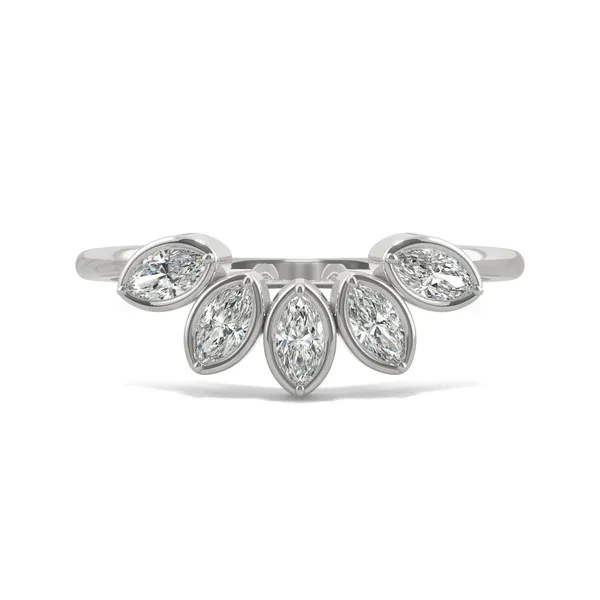 Tulip Curved Wedding Ring