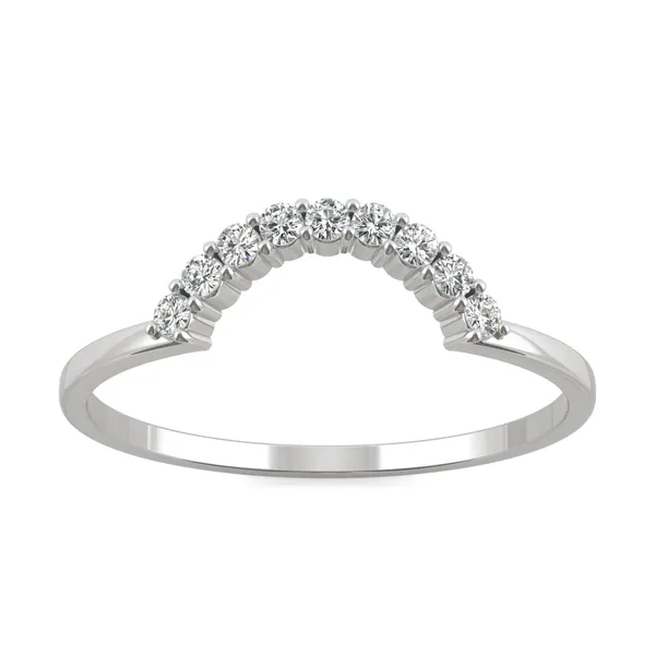 Petite Crescent Curved Wedding Ring