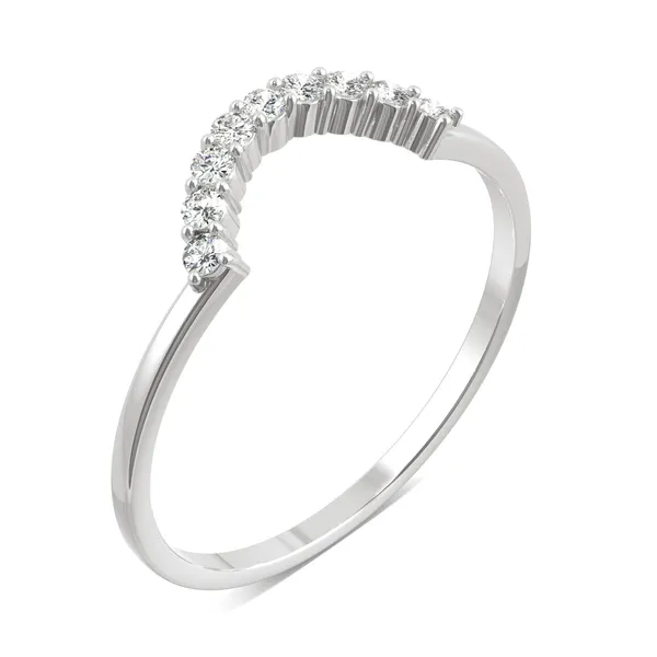 Petite Crescent Curved Wedding Ring
