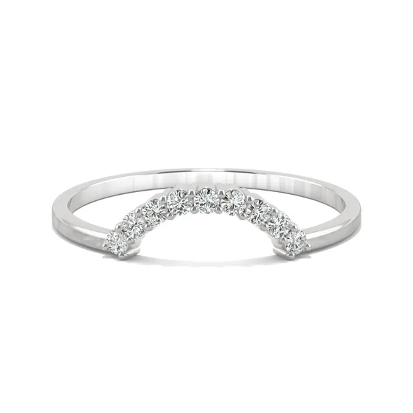 Petite Crescent Curved Wedding Ring