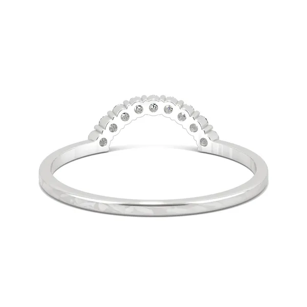 Petite Crescent Curved Wedding Ring