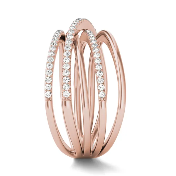 Triple Row Orbit Ring