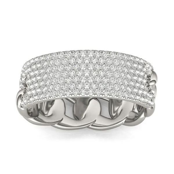 Seven Row Pavé Chain Ring