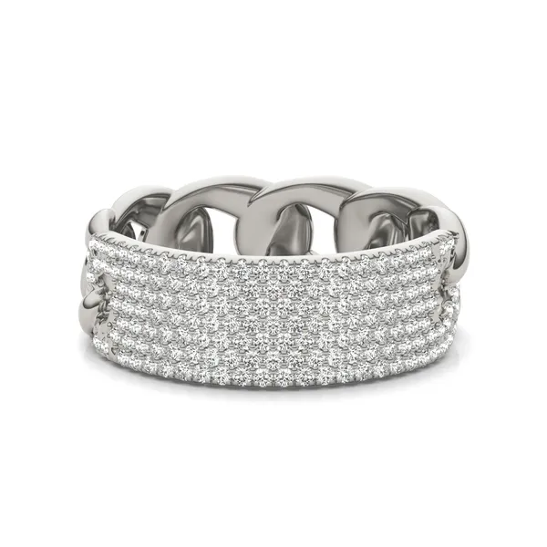 Seven Row Pavé Chain Ring