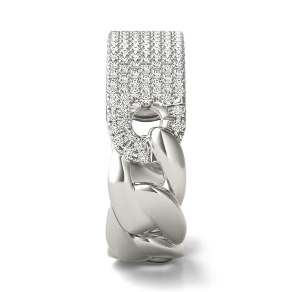 Seven Row Pavé Chain Ring