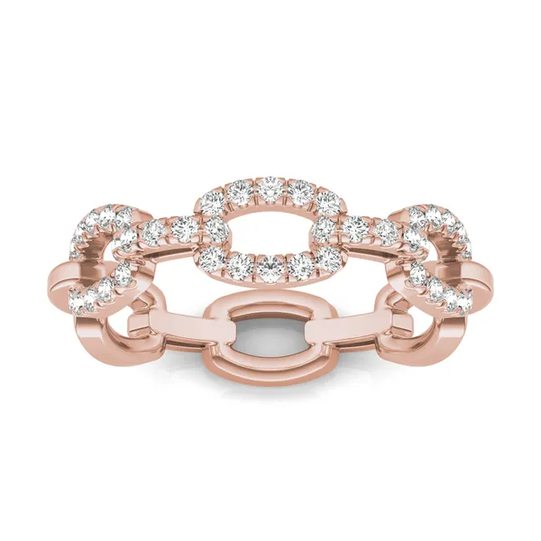 Pavé Chain Link Ring