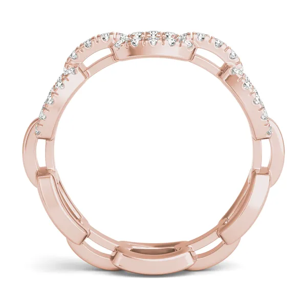 Pavé Chain Link Ring