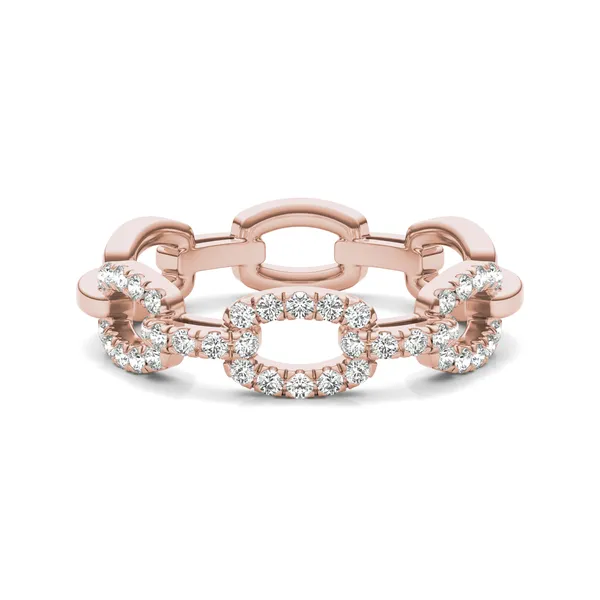 Pavé Chain Link Ring