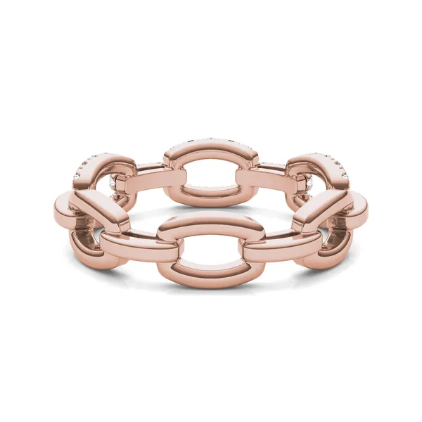 Pavé Chain Link Ring