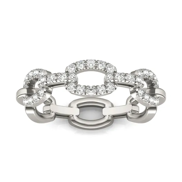 Pavé Chain Link Ring