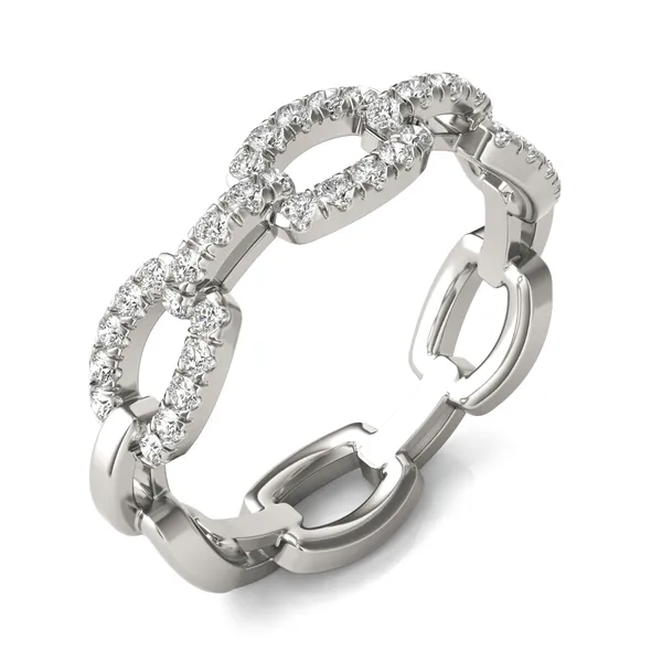 Pavé Chain Link Ring