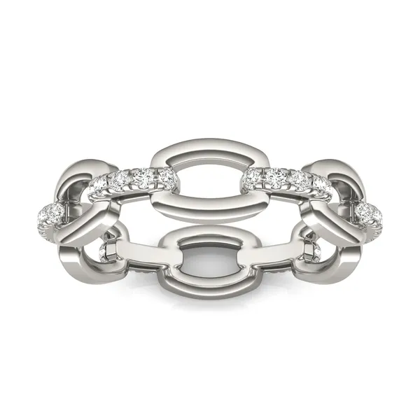 Simply Accented Chain Link Ring