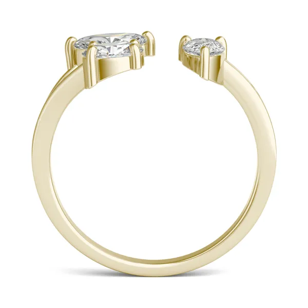 Mixed Stone Open Cuff Ring