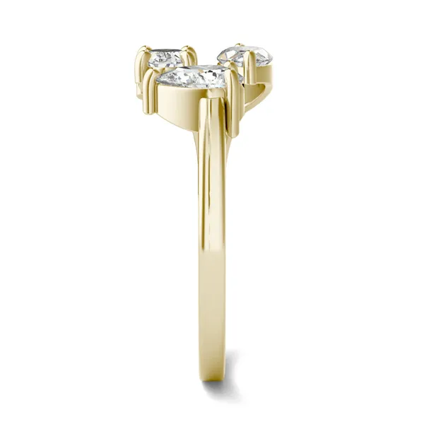 Mixed Stone Open Cuff Ring
