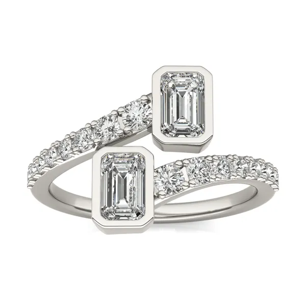 Graduated Open Bezel Ring
