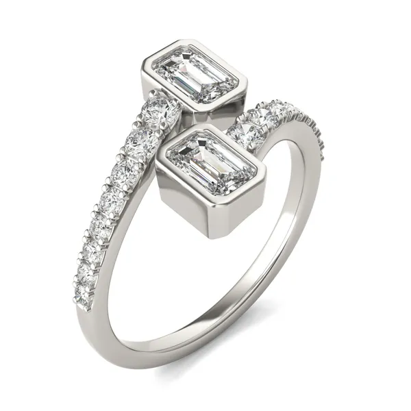 Graduated Open Bezel Ring