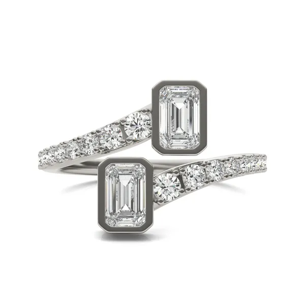 Graduated Open Bezel Ring