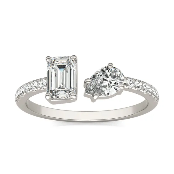 Open Toi Et Moi Accented Ring