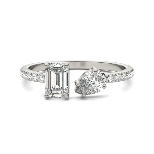 Open Toi Et Moi Accented Ring