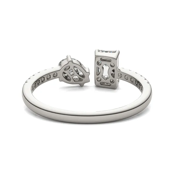 Open Toi Et Moi Accented Ring