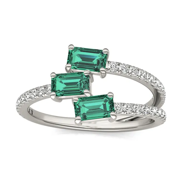 Emerald Tipped Emerald Rea Ring