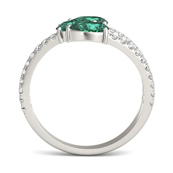 Emerald Tipped Pear Rea Ring