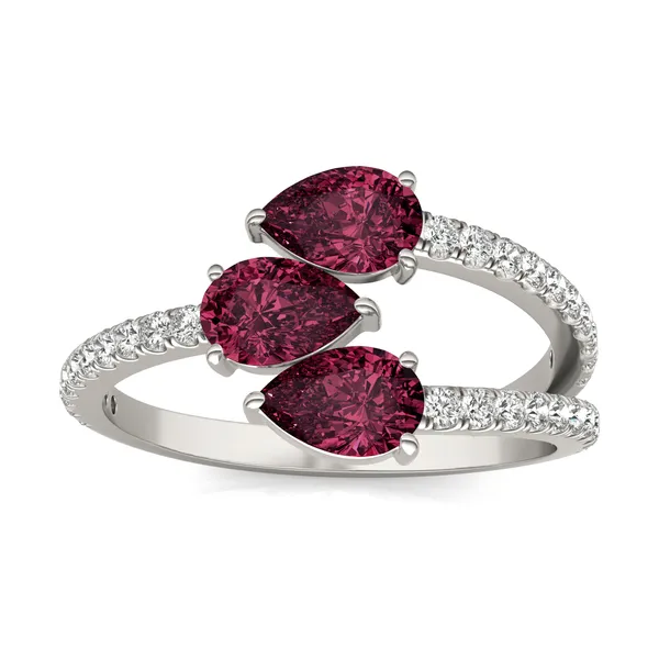 Ruby Tipped Pear Rea Ring