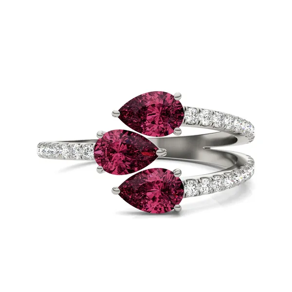 Ruby Tipped Pear Rea Ring