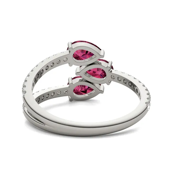 Ruby Tipped Pear Rea Ring
