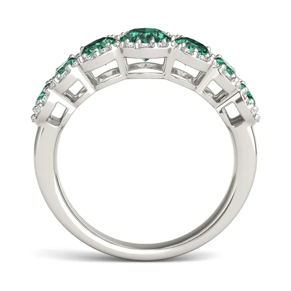 Emerald Josephine Accented Ring