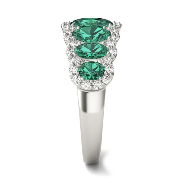 Emerald Josephine Accented Ring