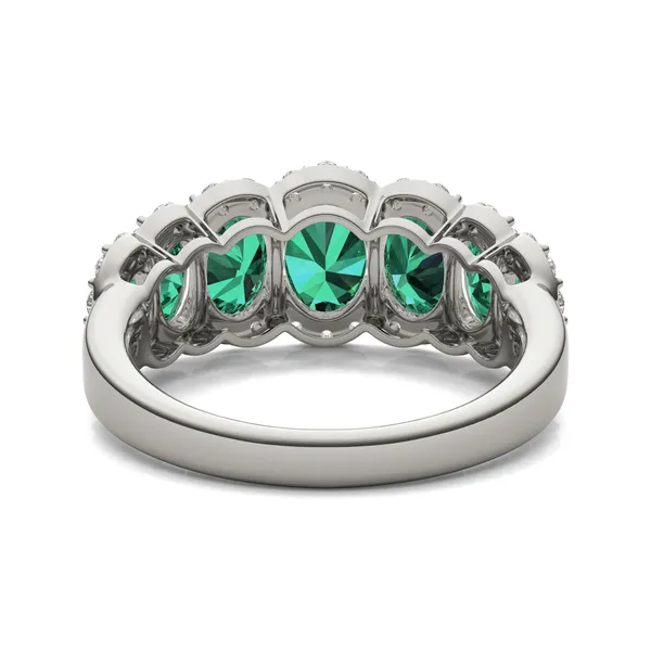 Emerald Josephine Accented Ring