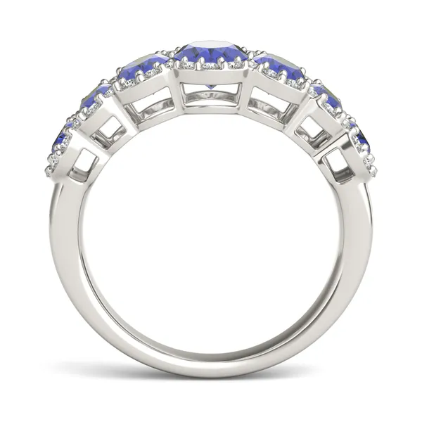 Sapphire Josephine Accented Ring