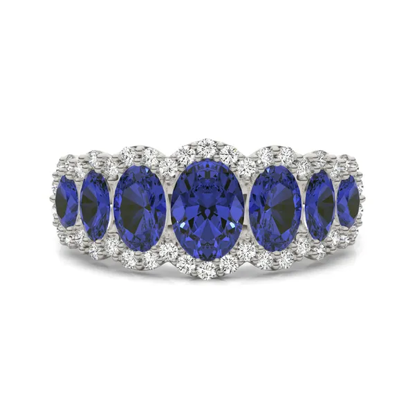 Sapphire Josephine Accented Ring