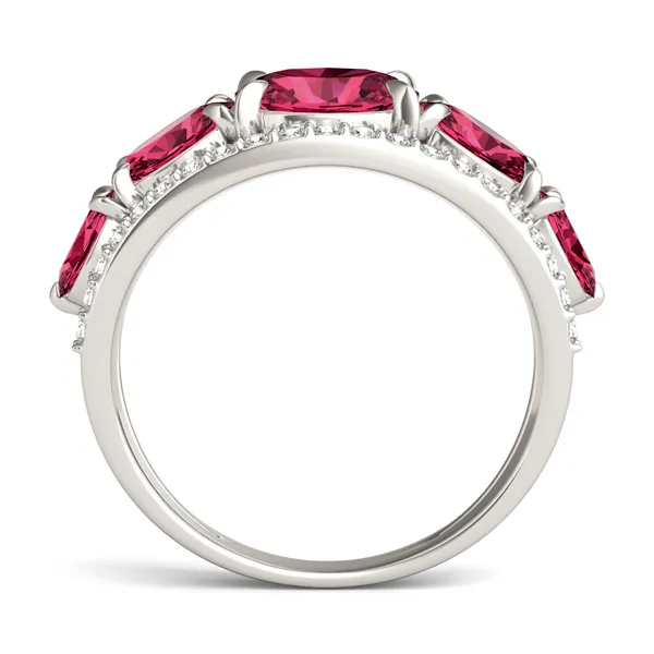 Ruby Victoria Accented Ring