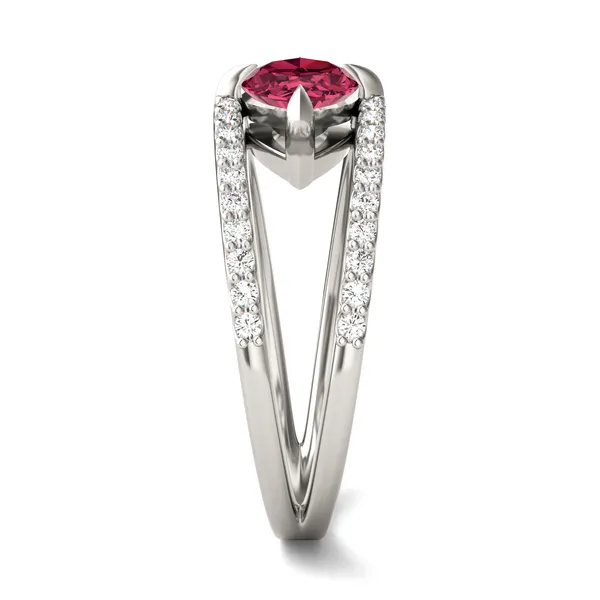 Marquise Split Shank Ruby Ring