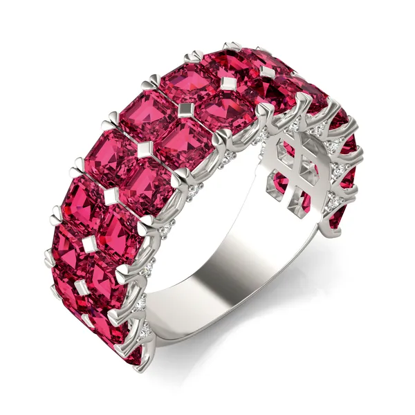Ruby Double Row Voyager Ring