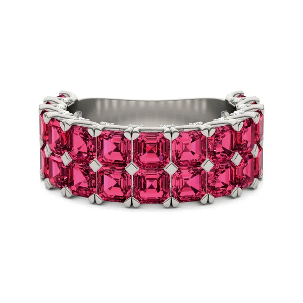 Ruby Double Row Voyager Ring