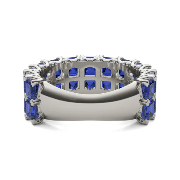 Sapphire Double Row Voyager Ring