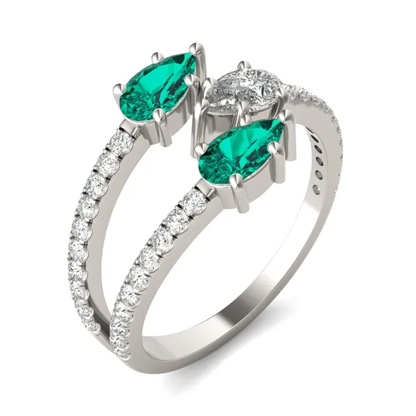 Emerald Rea Accented Ring